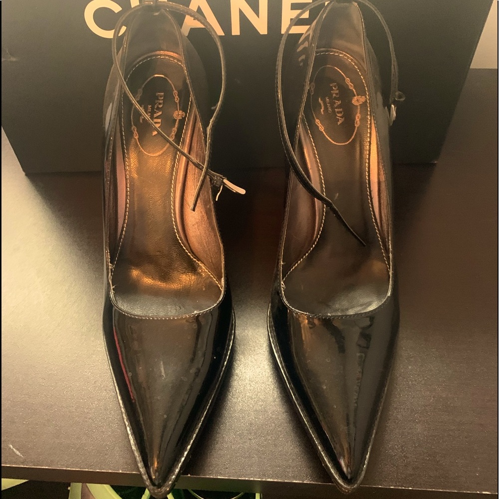 Vintage Prada patent leather heels